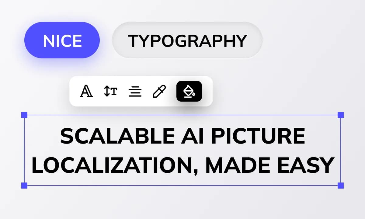 Typography controls highlighting layout and text styling in the editor