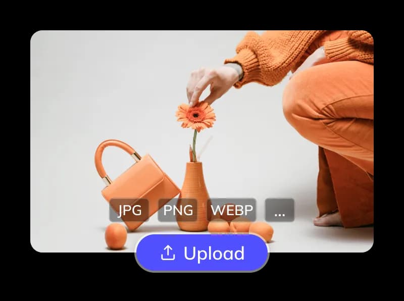 Upload JPG, PNG, and WEBP image files