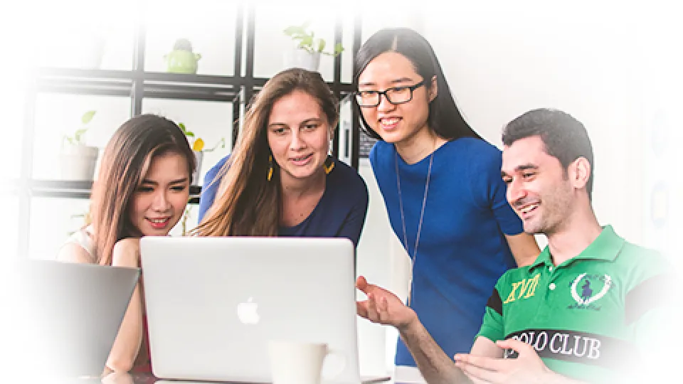 Team reviewing accurate OCR results on a laptop